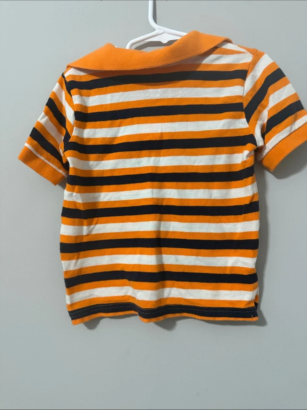 Children’s Place Striped Orange & Black Kids Polo Shirt-Size 2T